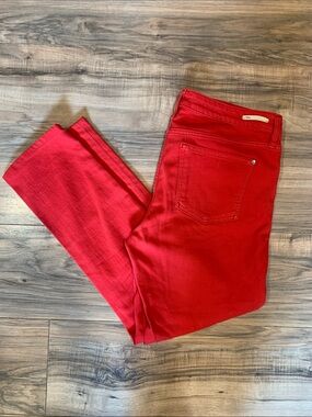 Women's Pilcro and the Letterpress Red F9 / Stet Straight Leg Jeans Sz 30